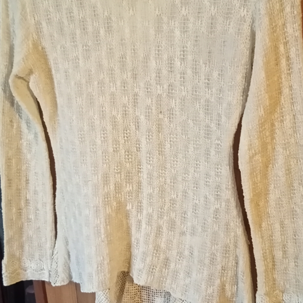 Elegant Cream Knit Sweater